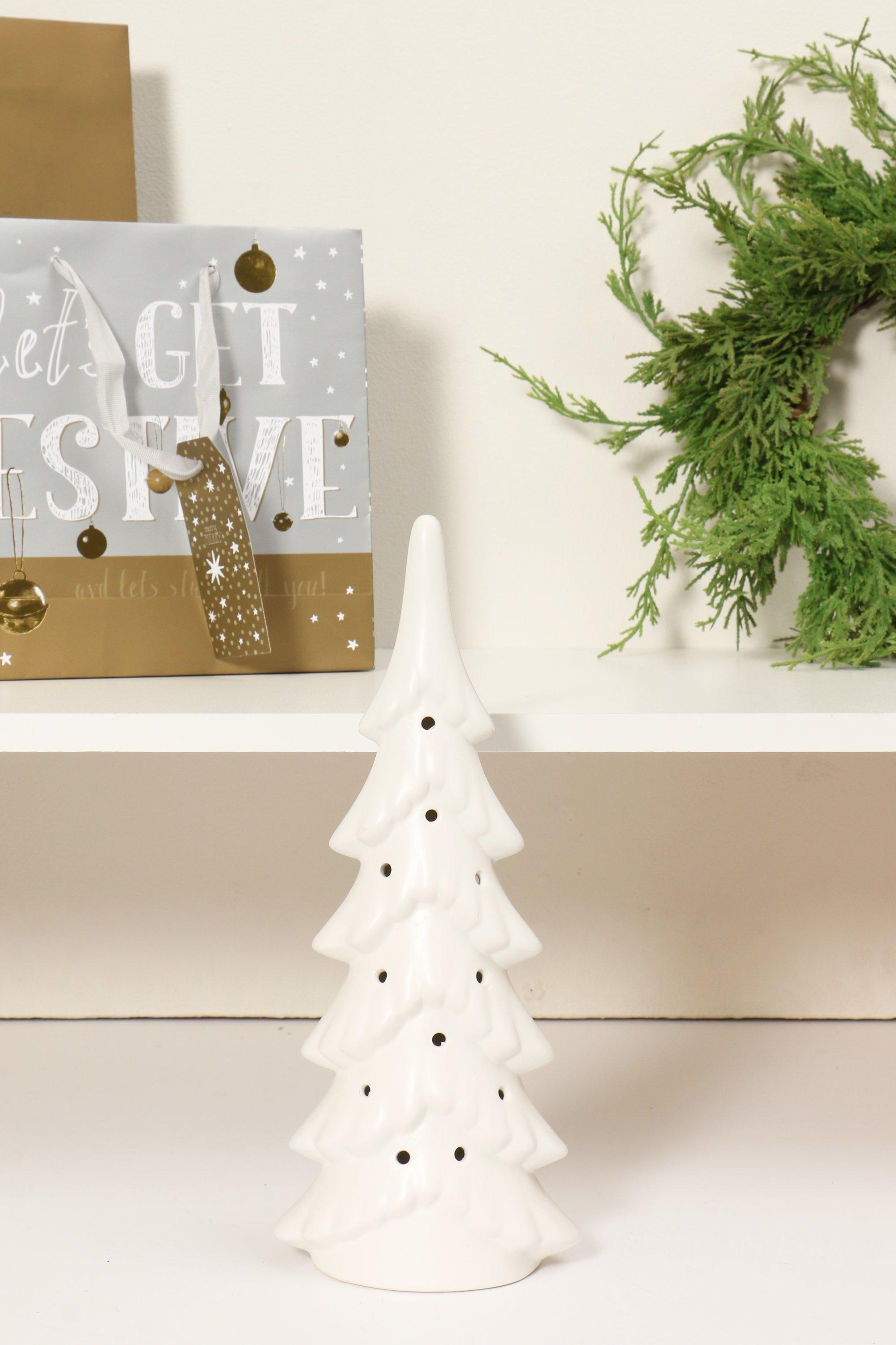 Ceramic Cut Out Led Tree