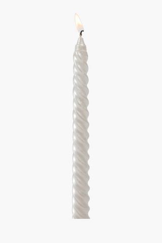 Pack Of 4 Spiral Dinner Candles