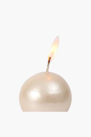 Pearl Ball Candle 8cm