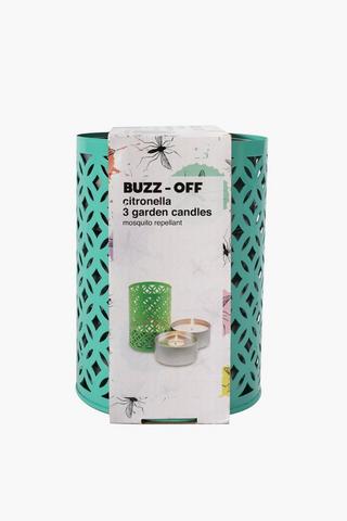 3 Pack Citronella Garden Candles