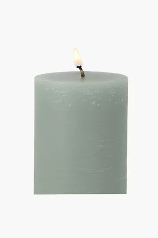 Rain Pillar Candle, 7,5x20cm