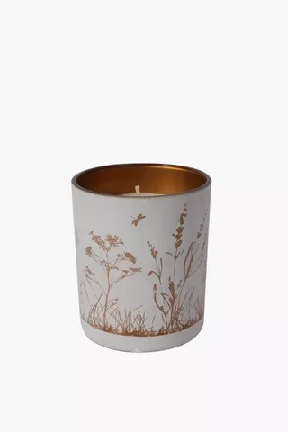 Floral Ceramic Waxfill Candle