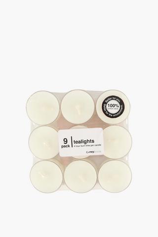 Pack Of 9 Scented Tealight Candles