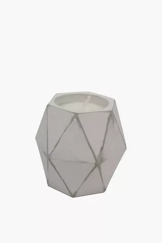 Ceramic Facet Waxfill Candle Large