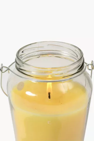 Citronella Glass Hanging Candle