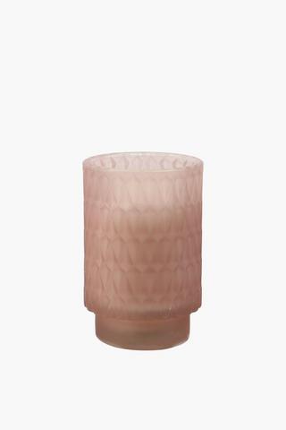 Amber And Jasmine Diamond Glass Candle