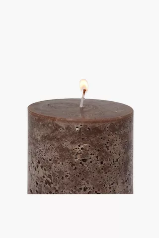 Fragranced Rustic Pillar Candle, 10x10cm