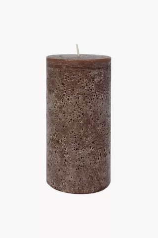 Fragranced Rustic Pillar Candle 7,5x14cm