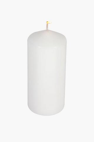 3 Unscented Pillar Candles 15cm