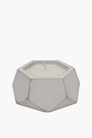 Ceramic Facet Waxfill Candle Small