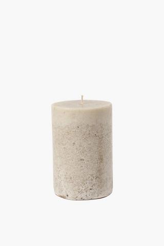 Sandalwood Rustic Pillar Candle 10x15cm