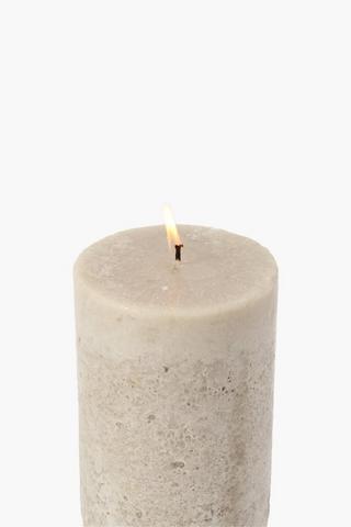 Sandalwood Rustic Pillar Candle 10x15cm