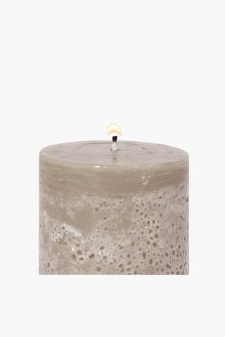 Fragranced Rustic Pillar Candle, 7x7,5cm
