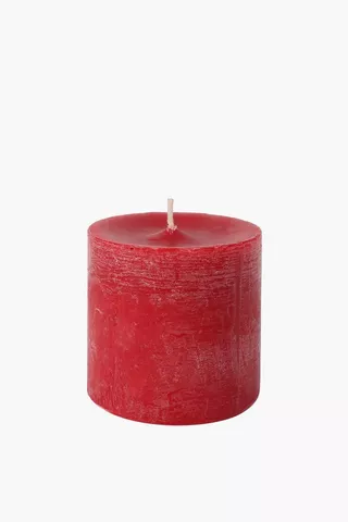 Cranberry Pillar Candle, 7x7,5cm