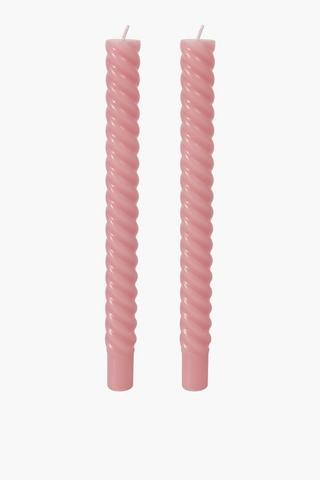 2 Pack Spiral Dinner Candles