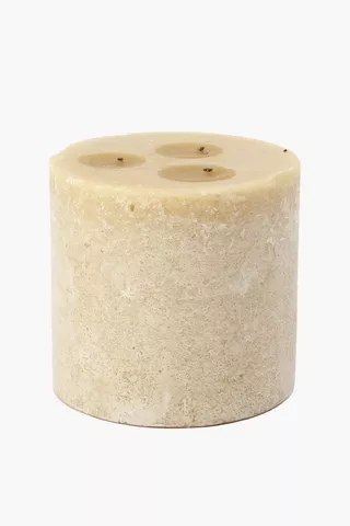 Cinnamon Rustic Pillar Candle 14x15cm