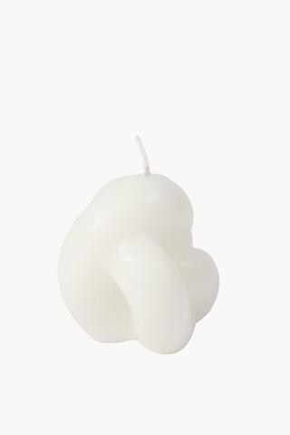 Knotted Pillar Candle 7x8cm