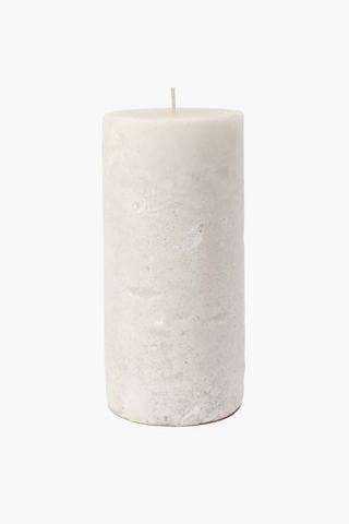 Vanilla Rustic Pillar Candle 10x20cm