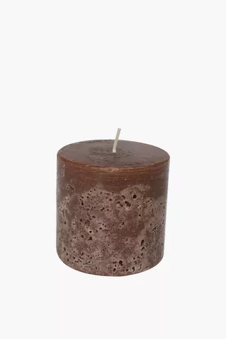 Fragranced Rustic Pillar Candle, 7x7,5cm