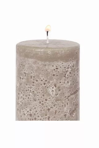 Fragranced Rustic Pillar Candle 7,5x14cm