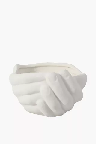 Resin Waxfill Hands Candle Large
