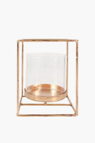 Metal Prism Candle Holder