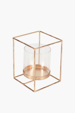 Metal Prism Candle Holder