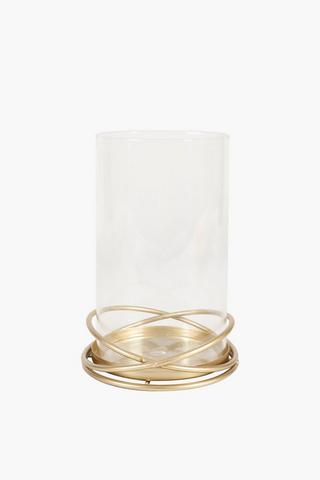 Metal Circle Base Candle Holder