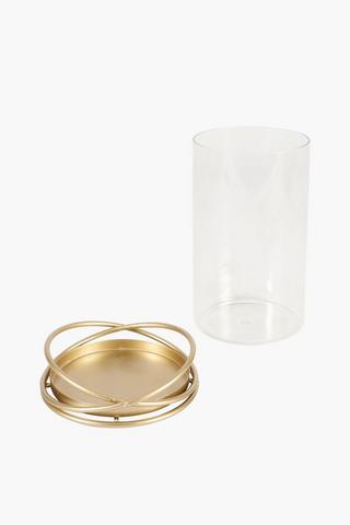 Metal Circle Base Candle Holder
