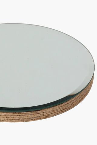 Twine Mirror Candle Plate, Large