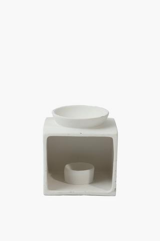 Ceramic Prism Oil Burner, 12x13cm