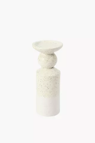 Ceramic Pillar Candle, Medium