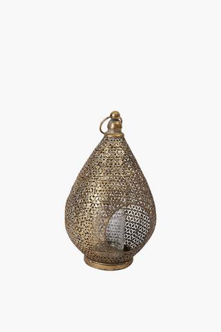 Punched Metal Lantern Small