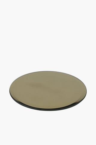 Glass Candle Plate