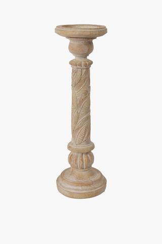 Resin Carved Candle Holder, Large
