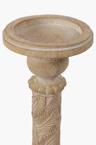 Resin Carved Candle Holder, Large
