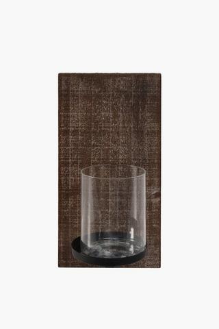 Wooden Wall Candle Holder
