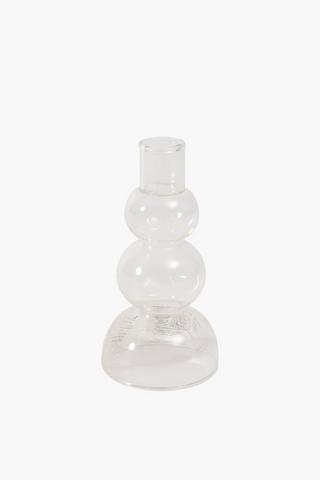 Bubble Glass Dinner Candle Holder