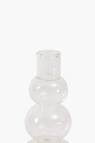 Bubble Glass Dinner Candle Holder