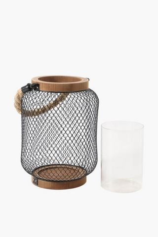 Mesh Metal Lantern 20x25cm