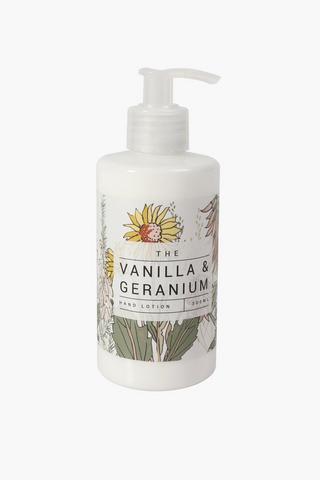 Vanilla And Geranium Hand Lotion, 300ml