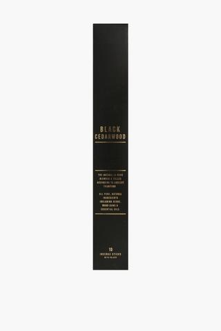 10 Piece Black Cedar Wood Incense Sticks