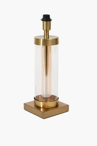 Brushed Metal Cylinder Lamp Base