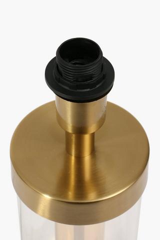 Brushed Metal Cylinder Lamp Base