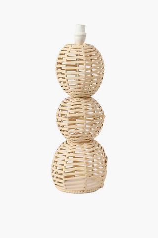 Cane Woven Lamp Base
