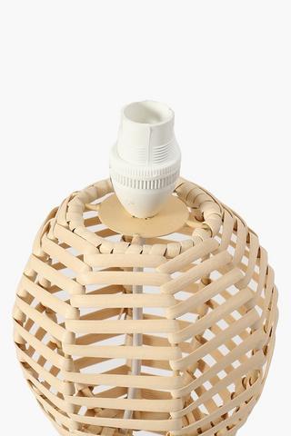 Cane Woven Lamp Base
