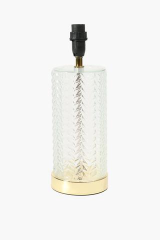 Chevron Glass Lamp Base