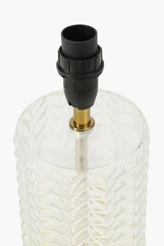 Chevron Glass Lamp Base