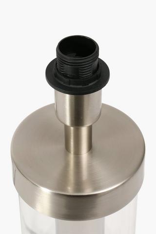 Brushed Metal Cylinder Lamp Base