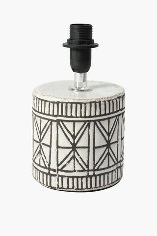 Ceramic Textured Lamp Base, Small